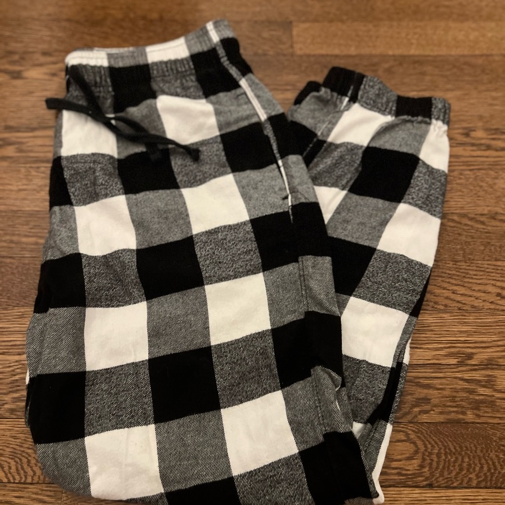Black and White Checkered Pants